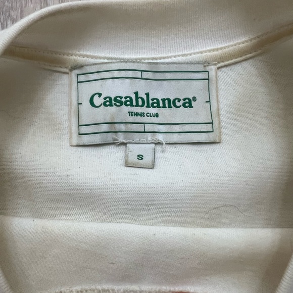 Casablanca Phantastica Graphic T-Shirt Cream Short Sleeve Tee Size Small - Picture 3 of 7